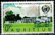 STULECIE ŚWIATOWEJ ORGANIZACJI METEOROLOGICZNEJ MAURITIUS MI.397**