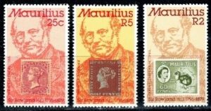 DZIEŃ ZNACZKA MAURITIUS MI.480-482**