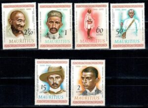 SŁAWNI LUDZIE MAURITIUS MI.349-354**