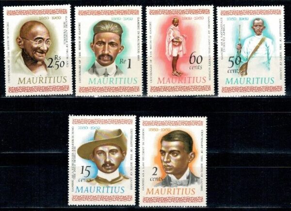 SŁAWNI LUDZIE MAURITIUS MI.349-354**