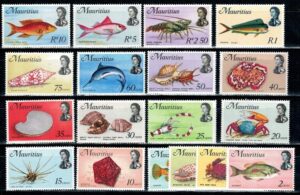 FAUNA MORSKA MAURITIUS MI.331-348**