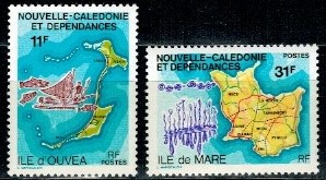 MAPY NOWA KALEDONIA MI.622-623**