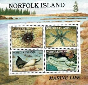 FAUNA MORSKA NORFOLK MI.BL.9**