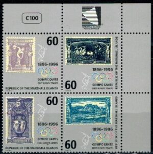 DZIEŃ ZNACZKA WYSPY MARSHALL MI.708-711**