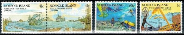 MARYNISTYKA NORFOLK MI.476-479**
