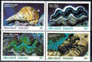 FAUNA MORSKA WYSPY MARSHALL MI.73-76**