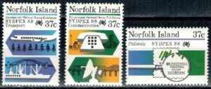 DZIEŃ ZNACZKA NORFOLK MI.440-442**