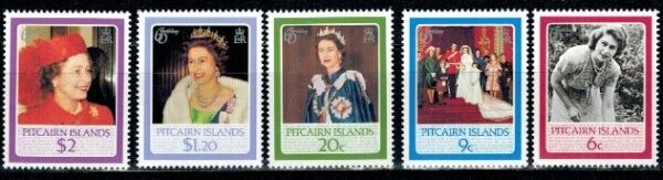 KRÓLOWA ELŻBIETA PITCAIRN MI.278-282**