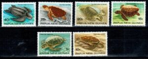 ŻÓŁWIE PAPUA NOWA GWINEA MI.467-472**