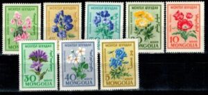 KWIATY MONGOLIA MI.184-191**