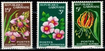 KWIATY GABON MI.210-212**
