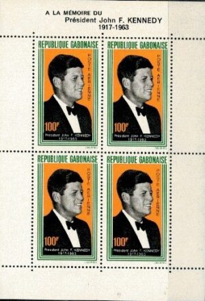 J.F.KENNEDY GABON MI.BL.3**