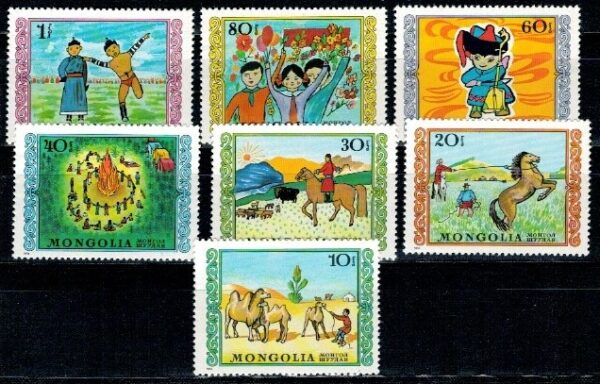 DZIEŃ DZIECKA MONGOLIA MI.998-1004**