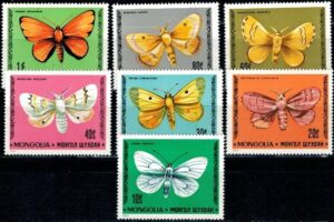 MOTYLE MONGOLIA MI.1099-1105**