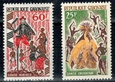 TANIEC PLEMIENIA GABON MI.229-230**
