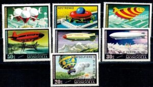 ZEPPELIN MONGOLIA MI.1118-1124**