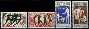 OLIMPIADA SPORTOWA GABON MI.203-206**