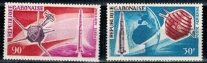 LOT W KOSMOS GABON MI.244-245**