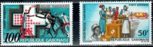 CZERWONY KRZYŻ GABON MI.306-307**