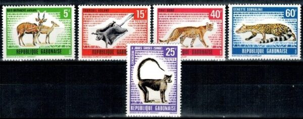 ZWIERZĘTA GABON MI.398-402**