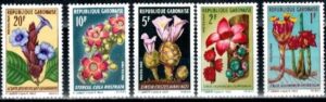 KWIATY GABON MI.341-345**