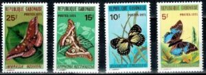 MOTYLE GABON MI.434-437**