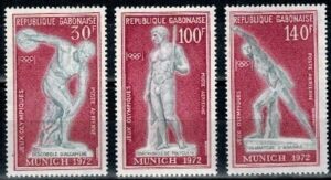 IGRZYSKA OLIMPIJSKIE GABON MI.470-472**