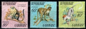 MAŁPY GABON MI.526-528**