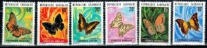 MOTYLE GABON MI.494-499**