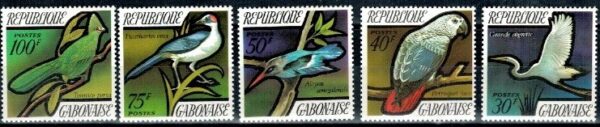 PTAKI GABON MI.448-452**