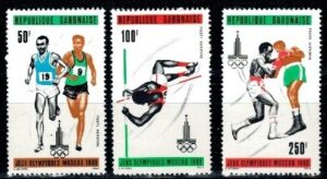 OLIMPIADA LETNIA GABON MI.733-735**