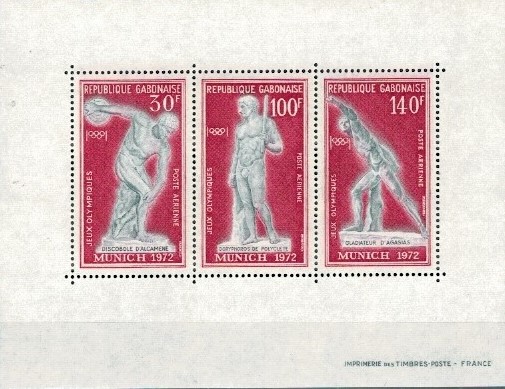 OLIMPIADA SPORTOWA GABON MI.470-472**