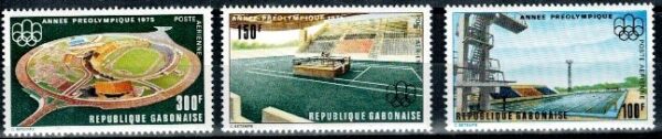 STADIONY OLIMPIJSKIE GABON MI.569-571**