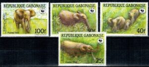 SŁONIE GABON MI.1009-1012**