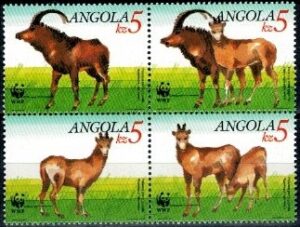 ZWIERZĘTA ANGOLA MI.799-802**CZWÓRKA