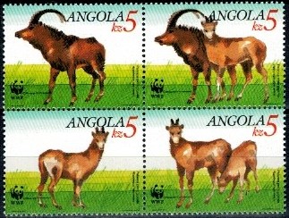 ZWIERZĘTA ANGOLA MI.799-802**CZWÓRKA