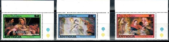 BOŻE NARODZENIE ANTIGUA I BARBUDA MI.421-423**