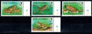 ŻABY GAMBIA MI.453-456**