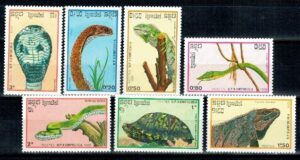 GADY I PŁAZY KAMBODŻA MI.983-989**