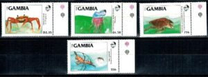 FAUNA MORSKA GAMBIA MI.544-547**