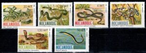 WĘŻE MOZAMBIK MI.876-881**