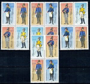 WOJSKO DDR MI.2997-3000** 4-BLOK 4 RÓŻNE KOMPLETY