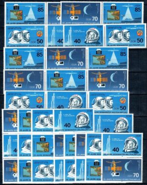 LOT W KOSMOS DDR MI.WZd668-675** SZd314-321** KOMBINACJA