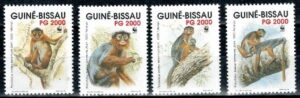 MAŁPY GWINEA BISSAU MI.1185-1188**