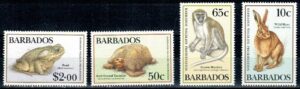 ZWIERZĘTA BARBADOS MI.721-724**