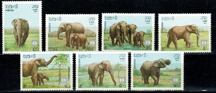 SŁONIE LAOS MI.1026-1032**