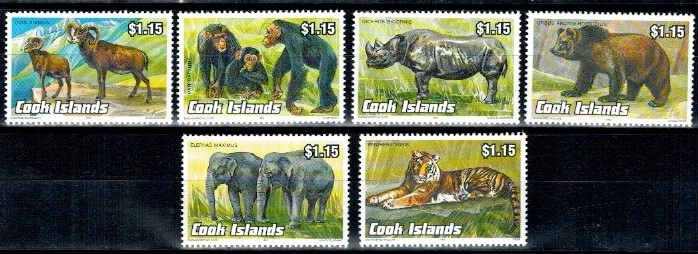 ZWIERZĘTA WYSPY COOKA MI.1341-1346**