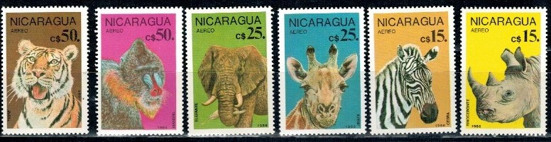 ZWIERZĘTA NIKARAGUA MI.2711-2716**