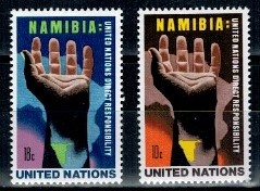 POŚWIĘCONY NAMBII ONZ NOWY JORK MI.285-286**