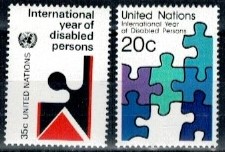 MIĘDZYNARODOWY ROK OSÓB NIEPEŁNOSPRAWNYCH ONZ NOWY JORK MI.367-368**
